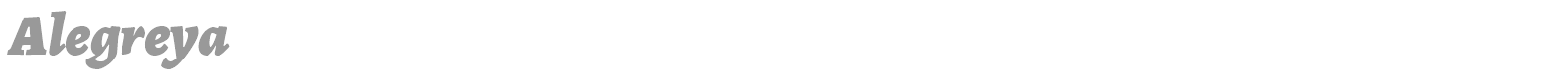 Alegreya font preview